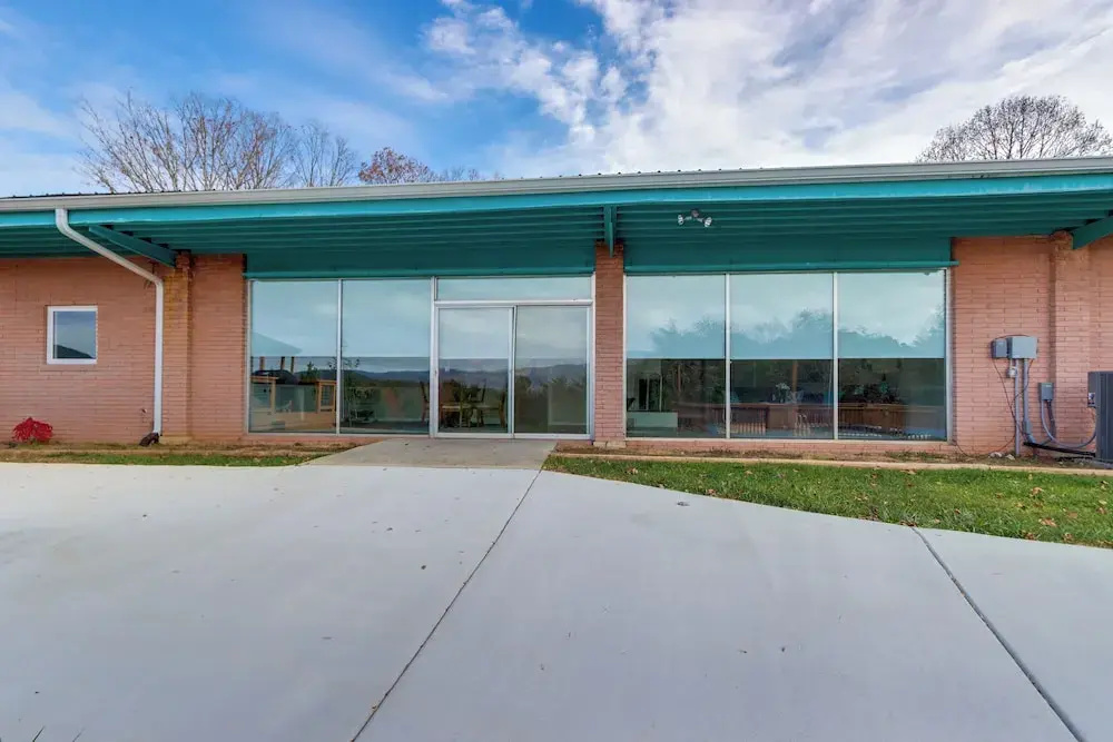 photo 1 of Mountain View + Fire Pit: Modern Copperhill Home