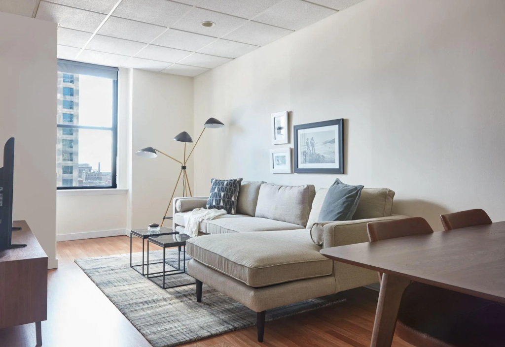 photo 1 of Stylish 1BR + Train | Theatre District | Evonify