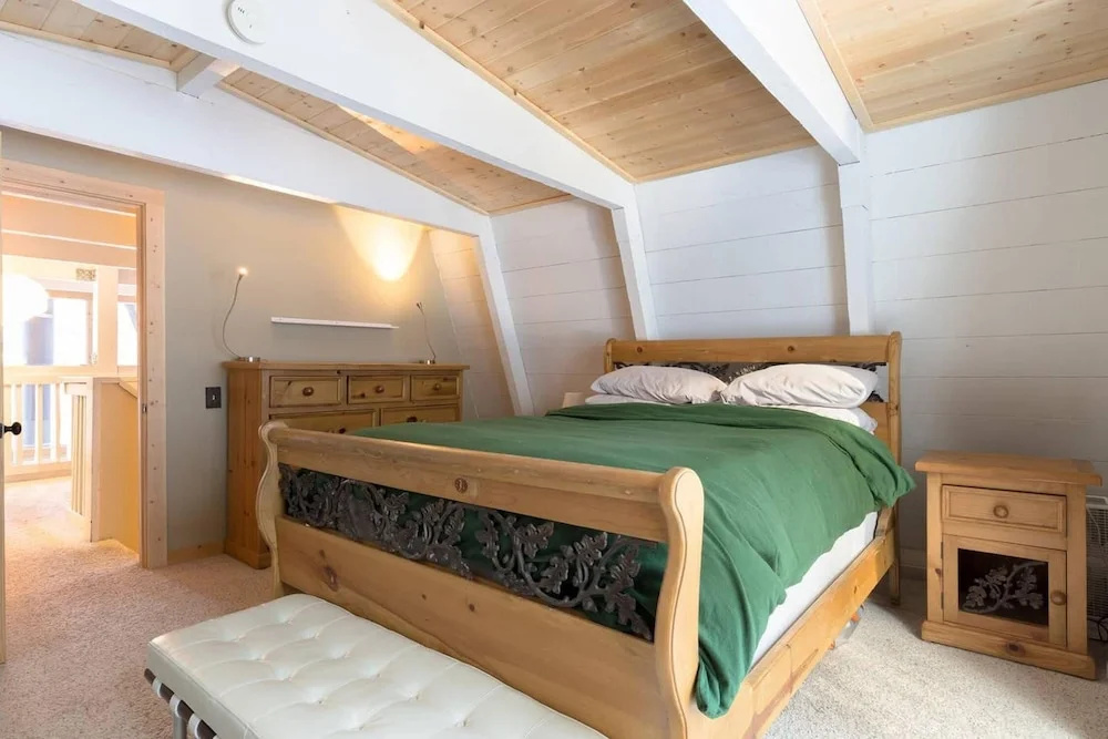 photo 1 of Stylish Modified A frame with Hot Tub sleeps 6!