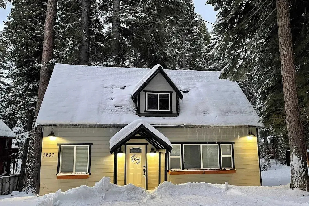 photo 1 of Sweet Pine Deck + Hot Tub, Cozy Modern Interior Close to Ski Resort!