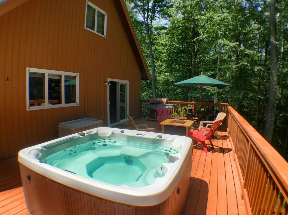 photo 1 of Tanglewood Vista At Killington: Great Group Ski Home Close To Mountain. Hot Tub. 5 Bedroom Home