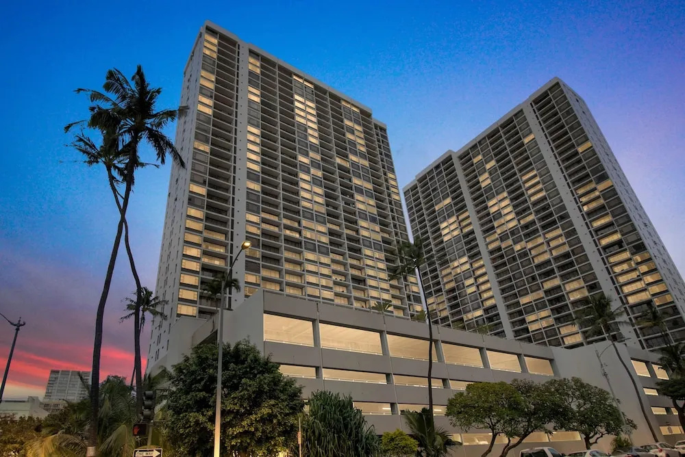 photo 1 of 19th Floor Condo with Lanai & Sea Views - FREE Parking!