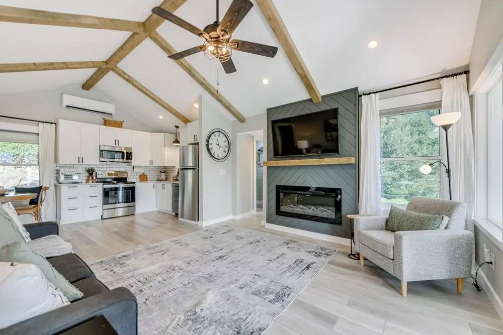 photo 1 of Updated + Modern Waynesville Cottage w/ Fire Pit