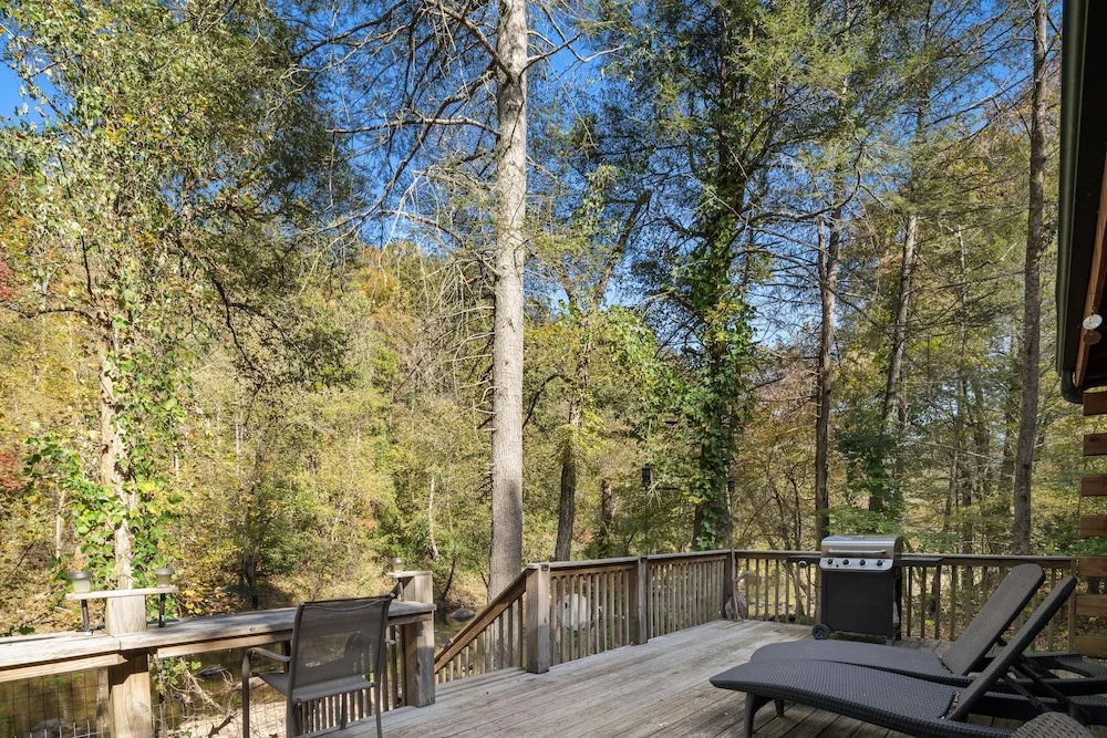 photo 1 of Waterfront-log Cabin On The Broad River In Lake Lure 2 Bedroom Cabin by Sunscape Property Management
