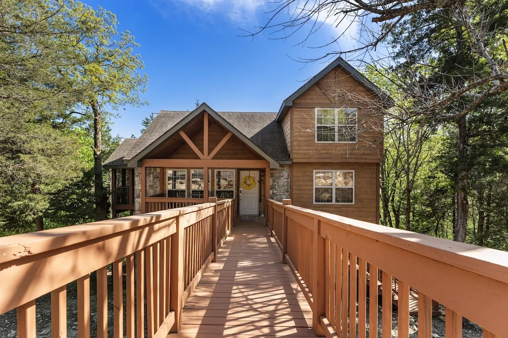 photo 1 of Whispering Woods Lodge - Sleeps 6 2 Bedroom Home by RedAwning
