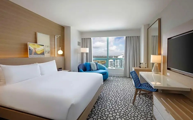 Room with partial ocean view