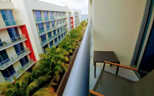 Studio with balcony