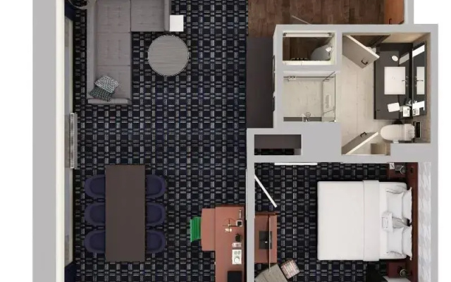 1 Bedroom Double Suite