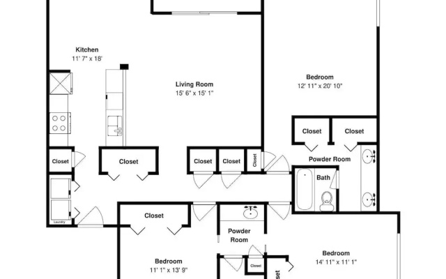 3 Bedrooms Standard room with balcony