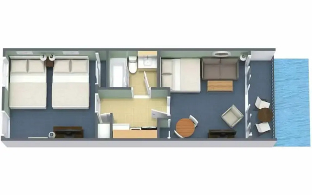 1 Bedroom Deluxe room with balcony and oceanfront