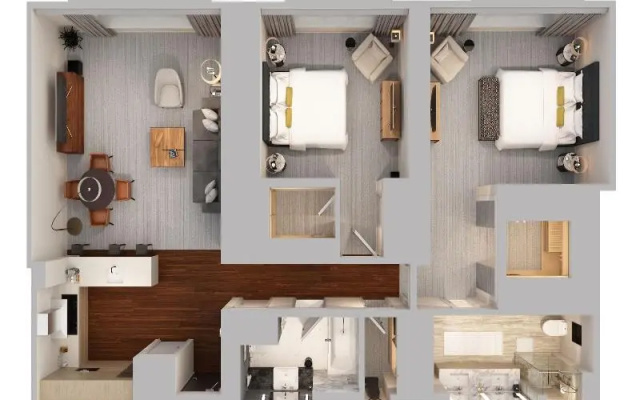 2 Bedrooms Double Apartment