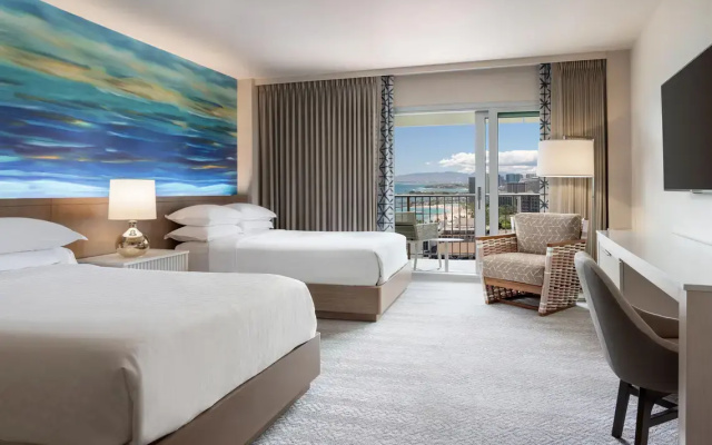 Quadruple room with partial ocean view