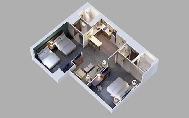 2 Bedrooms Sextuple Suite