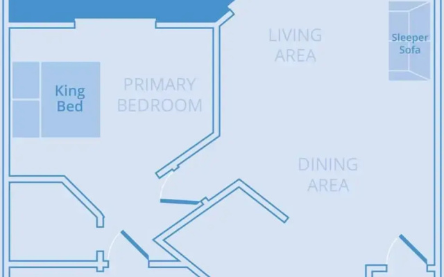 1 Bedroom Deluxe Suite with pool view