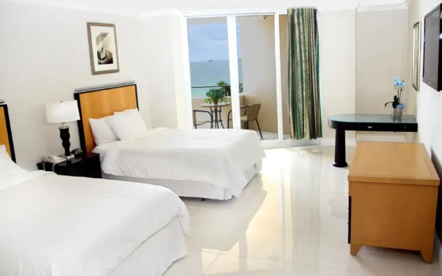 Hotel room with ocean view