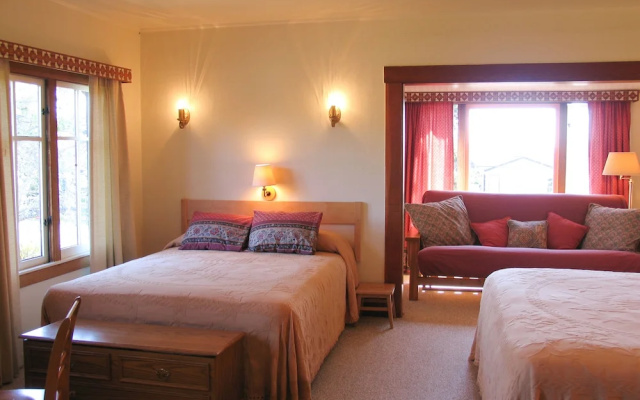 Standard Quadruple Family room with garden view