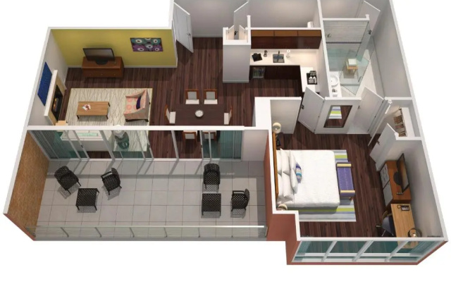 Double Penthouse Suite with balcony