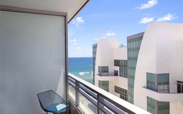 Room with partial ocean view