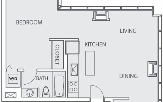 1 Bedroom Apartment with balcony