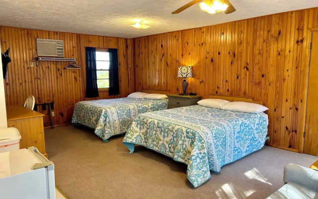 Deluxe Quadruple room with partial view