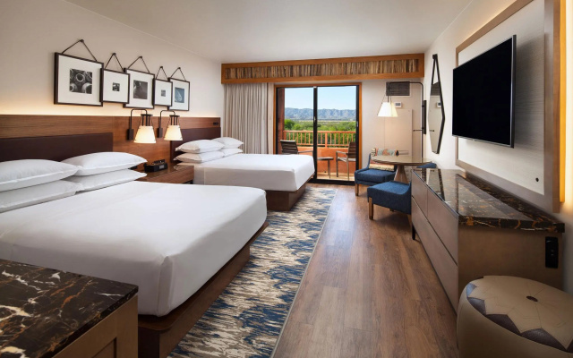 Deluxe Quadruple room with balcony and with mountain view