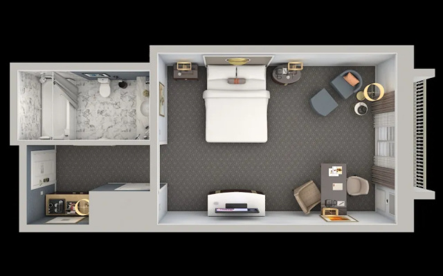 Standard Double room with balcony and with partial view