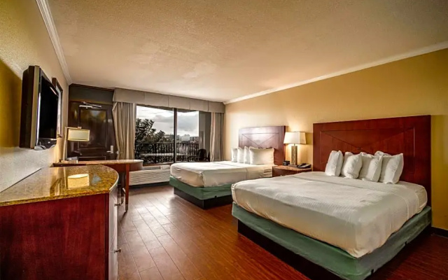 Standard Quadruple room with balcony and with pool view