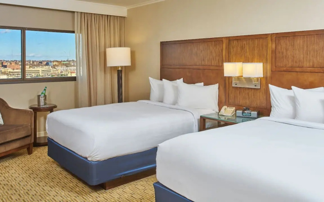 Twin room with city view