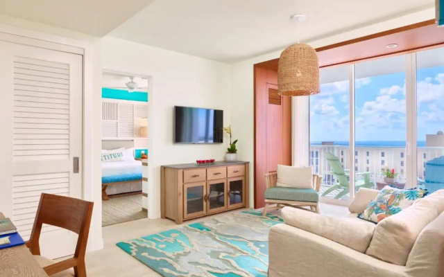 1 Bedroom Double Suite with partial ocean view