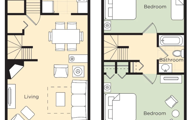 2 Bedrooms Deluxe room