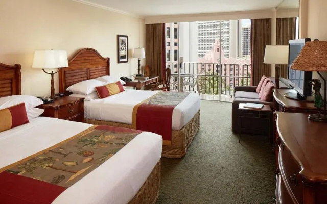 Twin room with city view