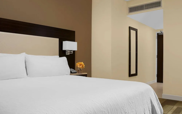 Room with partial Times Square view