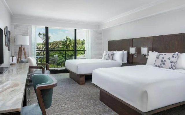 Quadruple room with balcony and with garden view