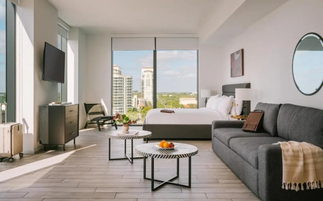 Studio with balcony