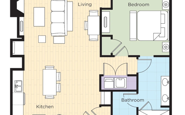 1 Bedroom Presidential Suite with balcony
