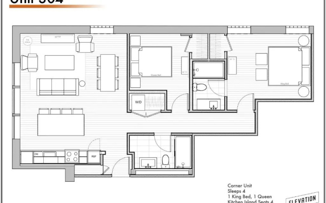 2 Bedrooms Apartment