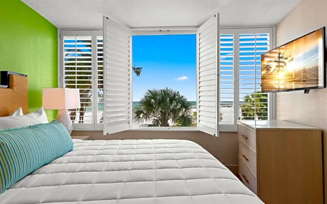 Room with partial ocean view