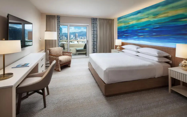 Room with partial ocean view