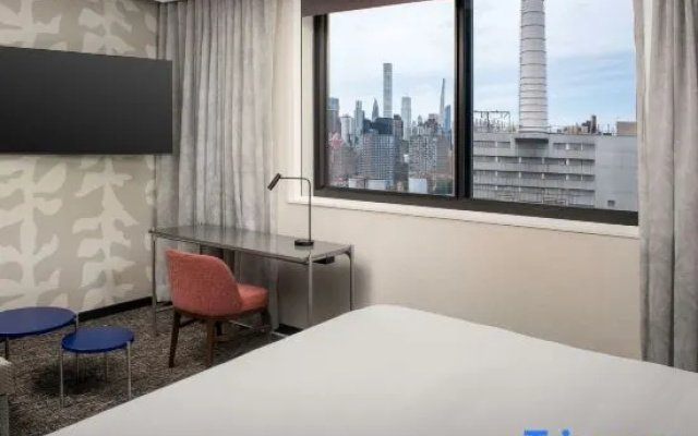 Studio with city view