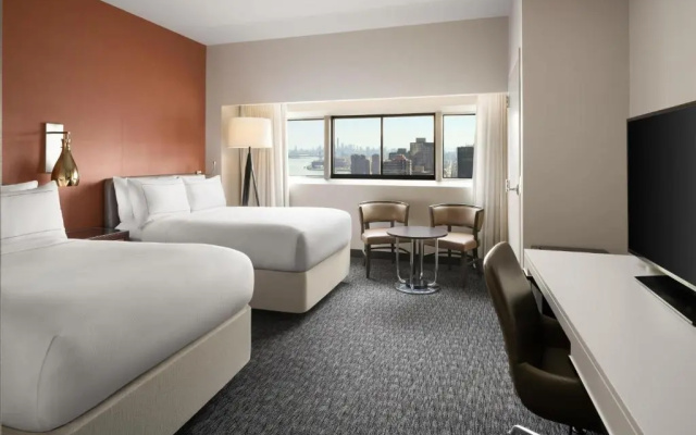 Twin room with city view