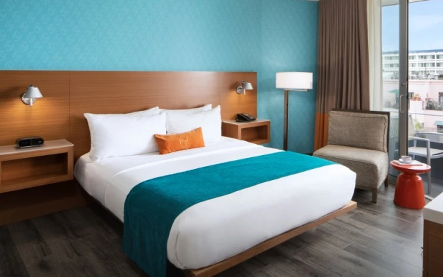 Room with partial ocean view