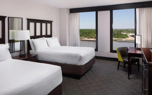 Twin room with river view