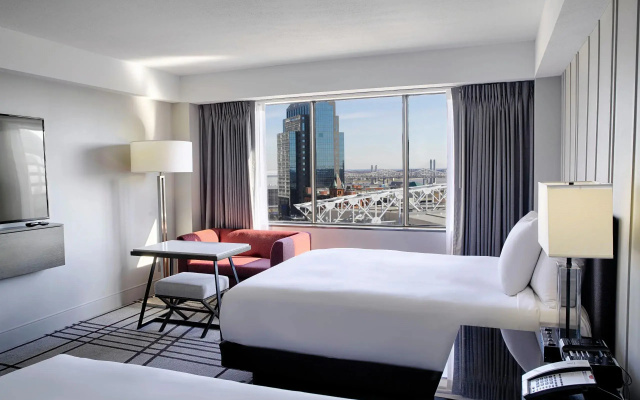 Twin room with city view