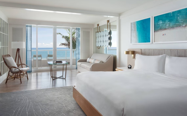 Room with balcony and oceanfront