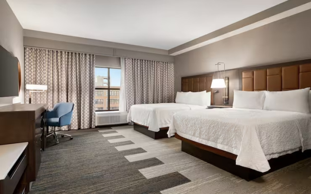 Twin room with city view