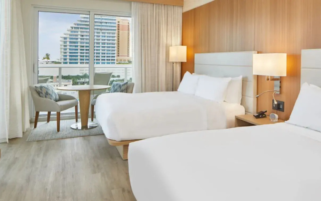 Twin room with balcony and with view
