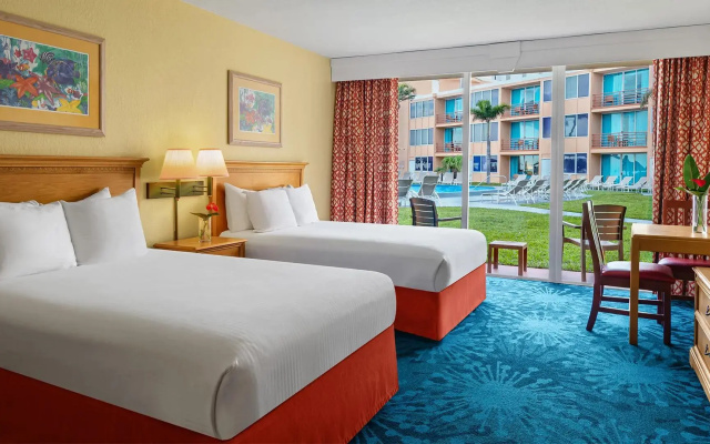 Accessible room with pool view