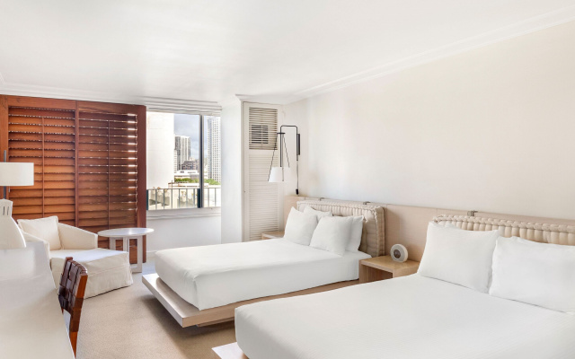 Quadruple room with partial ocean view
