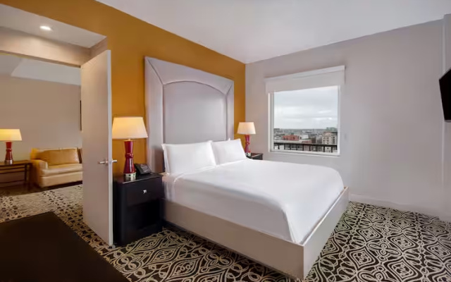 1 Bedroom Mobility Accessible Hearing Accessible Double Suite