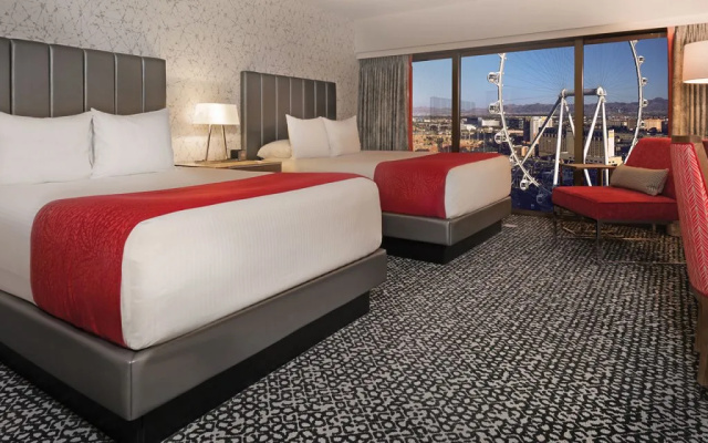 High Roller View Flamingo Twin room